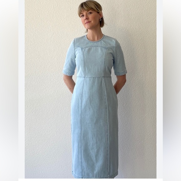 Carleen Dolly Denim Dress - Size Small - Picture 1 of 7